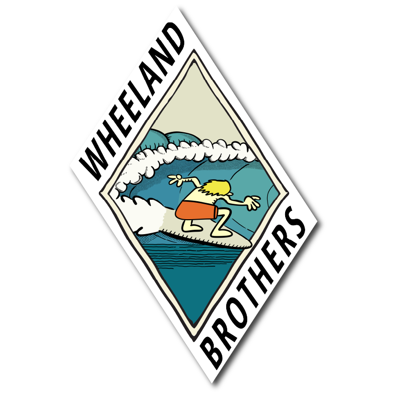 Wheeland Brothers Toast to the Coast Sticker
