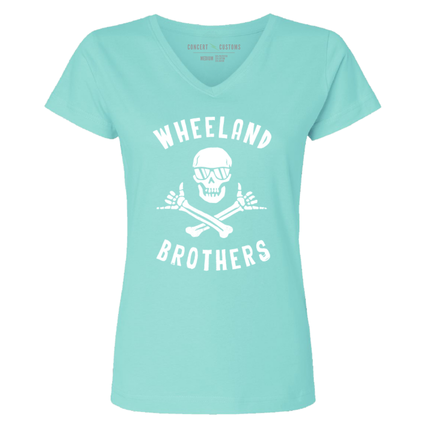 Wheeland Brothers Womens Shaka Pirate V Neck T-Shirt