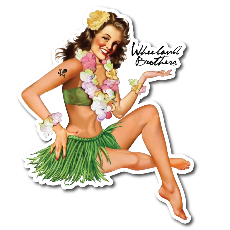 Wheeland Brothers Hula Magnet