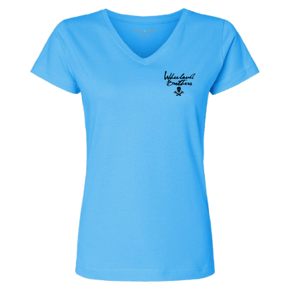 Wheeland Brothers Womens Hula V Neck T-Shirt